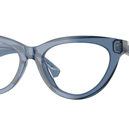 Burberry BE2418U Cat Eye Eyeglasses  4117-Blue 53-145-17 - Color Map Blue