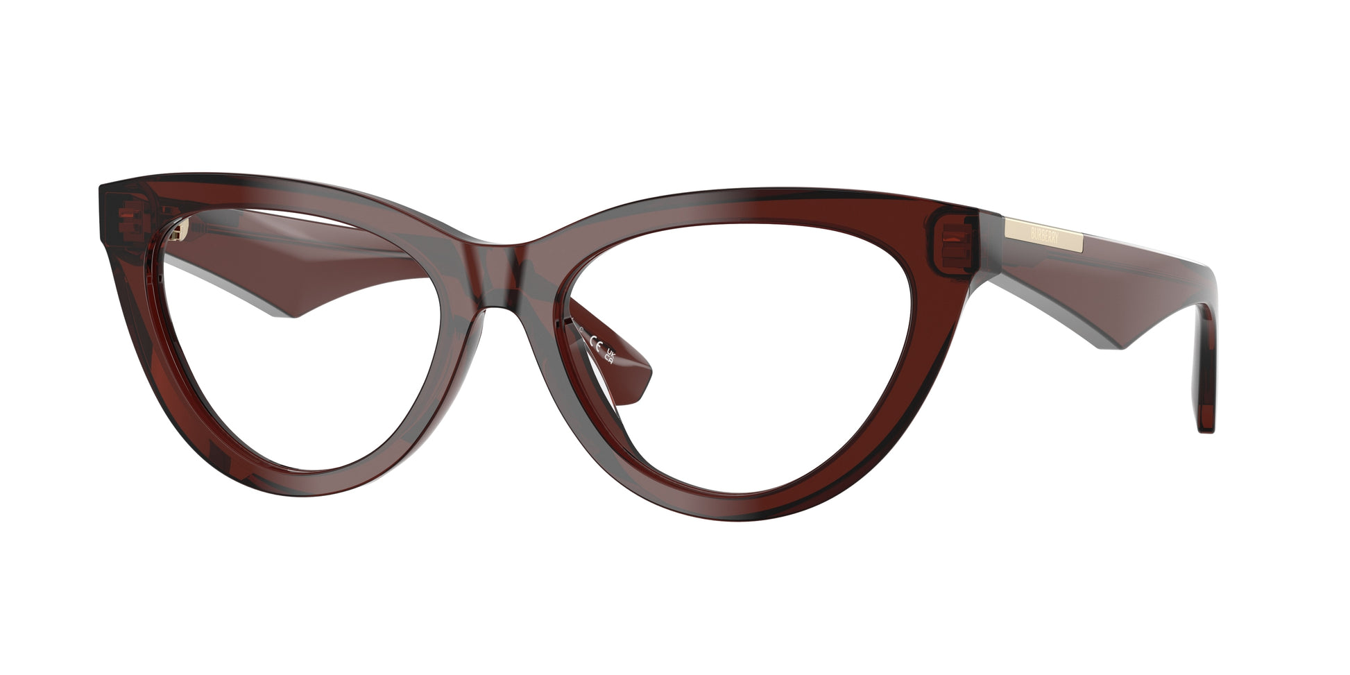 Burberry BE2418U Cat Eye Eyeglasses  4144-Brown 53-145-17 - Color Map Brown