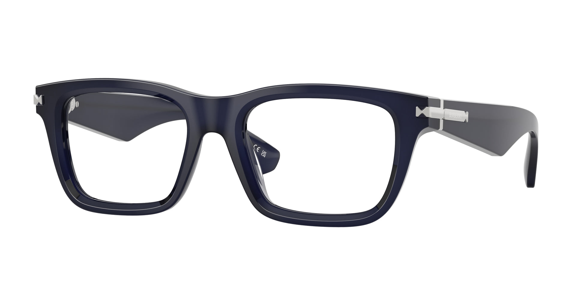 Burberry BE2419 Rectangle Eyeglasses  4120-Blue 53-145-19 - Color Map Blue