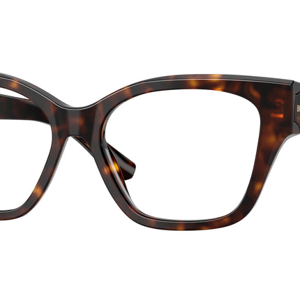 Burberry BE2420 Cat Eye Eyeglasses  3002-Dark Havana 54-140-16 - Color Map Brown