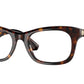 Burberry BE2422F Rectangle Eyeglasses  3002-Dark Havana 52-145-19 - Color Map Brown
