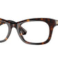 Burberry BE2422 Rectangle Eyeglasses  3002-Dark Havana 52-145-19 - Color Map Brown