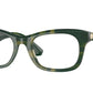 Burberry BE2422 Rectangle Eyeglasses  4125-Check Green 52-145-19 - Color Map Green