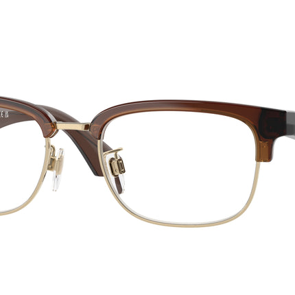Burberry BE2424D Rectangle Eyeglasses  4116-Brown 54-145-19 - Color Map Brown