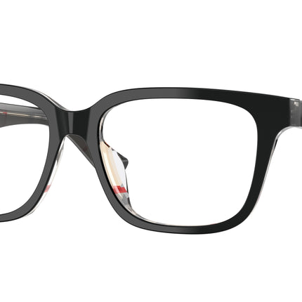 Burberry BE2425D Square Eyeglasses  4121-Top Black On Vintage Check 54-145-16 - Color Map Black