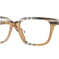 Burberry BE2425D Square Eyeglasses  4146-Check Sand 54-145-16 - Color Map Brown