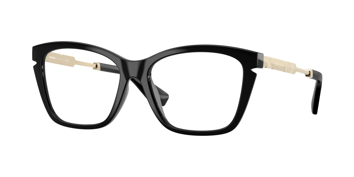 Burberry BE2427U Cat Eye Eyeglasses  3001-Black 54-140-16 - Color Map Black