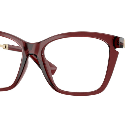 Burberry BE2427U Cat Eye Eyeglasses  4128-Bordeaux 54-140-16 - Color Map Red