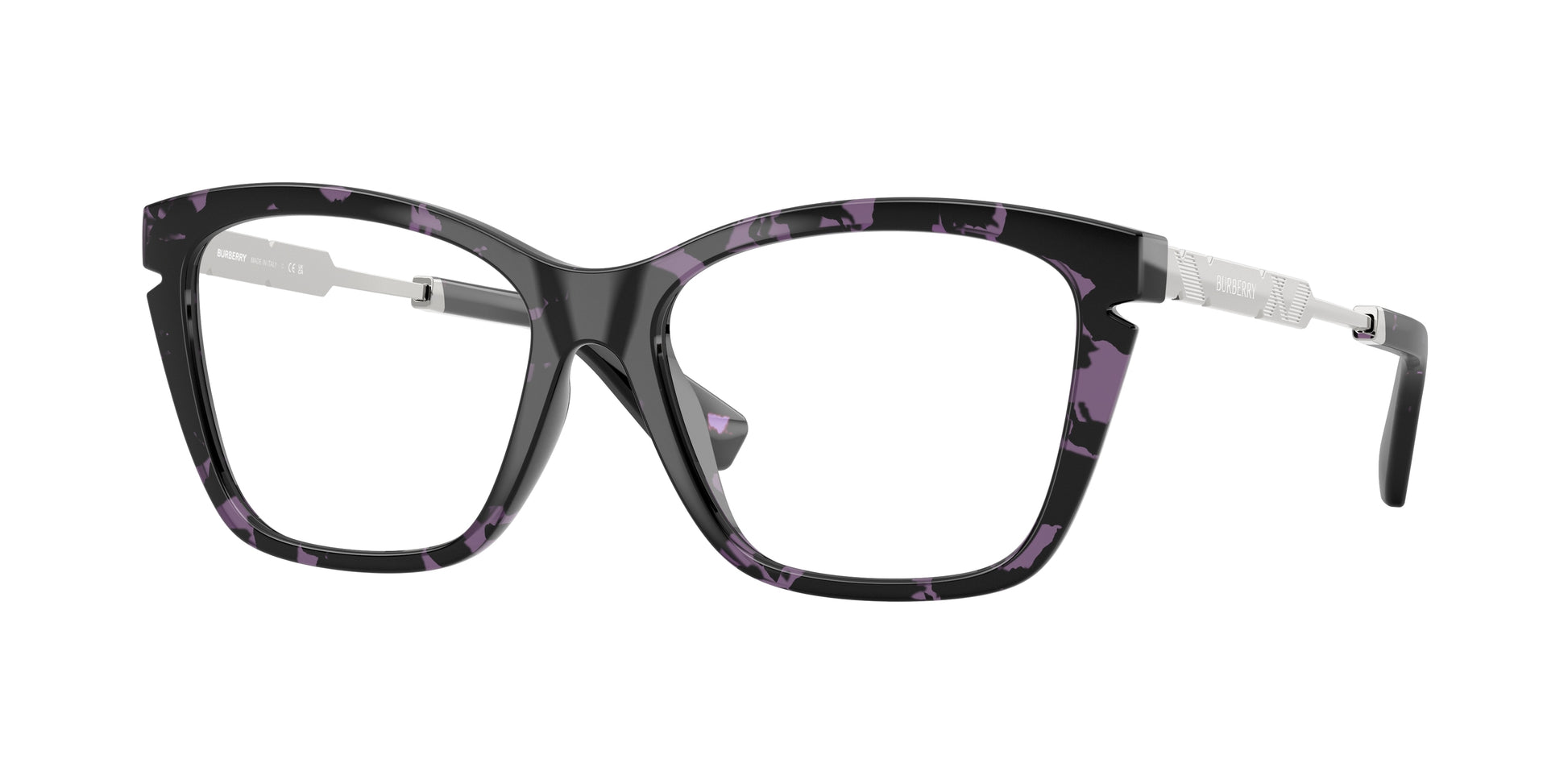 Burberry BE2427U Cat Eye Eyeglasses  4159-Violet Havana 54-140-16 - Color Map Violet