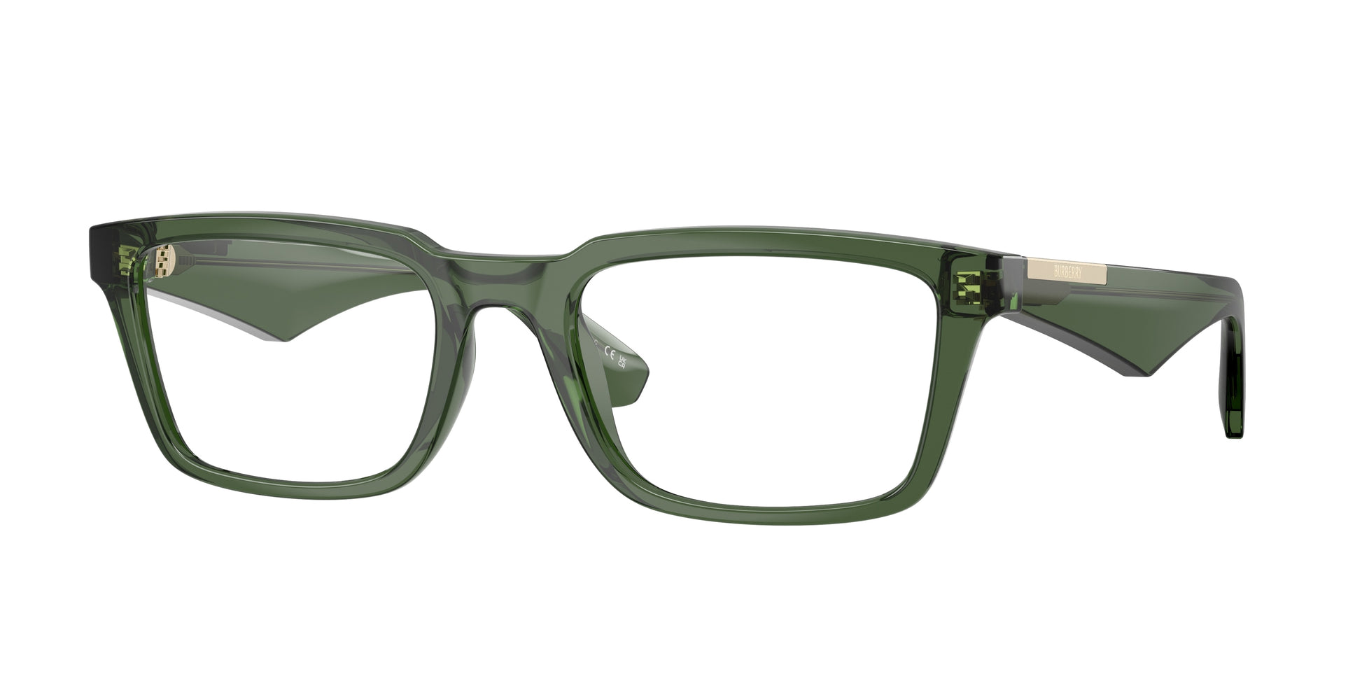 Burberry BE2428U Rectangle Eyeglasses  4174-Green 54-145-20 - Color Map Green