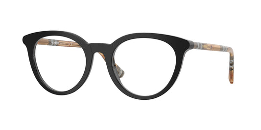 Burberry BE2429F Round Eyeglasses  4161-Black 50-140-20 - Color Map Black