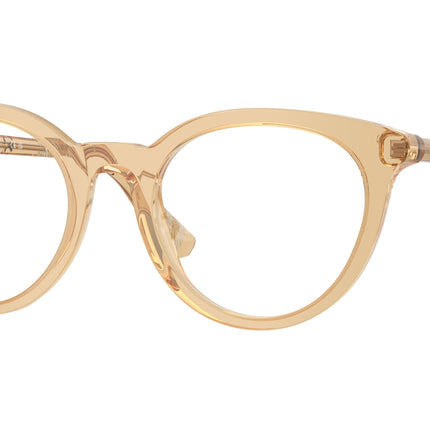 Burberry BE2429 Round Eyeglasses  4167-Beige 50-140-20 - Color Map Beige