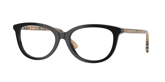 Burberry BE2431 Cat Eye Eyeglasses  4161-Black 54-140-17 - Color Map Black