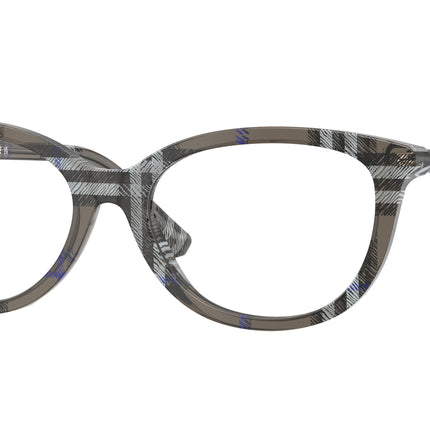 Burberry BE2431 Cat Eye Eyeglasses  4166-Check Lichen 54-140-17 - Color Map Grey