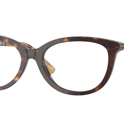 Burberry BE2431 Cat Eye Eyeglasses  4216-Dark Havana 54-140-17 - Color Map Brown