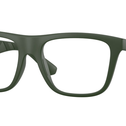 Burberry BE2432U Square Eyeglasses  4170-Matte Green 55-145-18 - Color Map Green