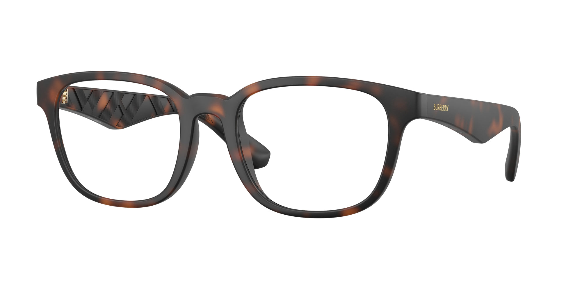 Burberry BE2433U Square Eyeglasses  3536-Matte Dark Havana 54-145-20 - Color Map Tortoise