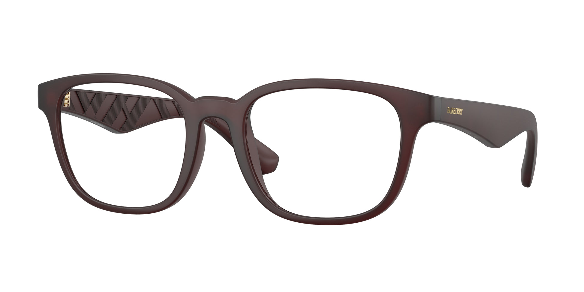 Burberry BE2433U Square Eyeglasses  4171-Matte Bordeaux 54-145-20 - Color Map Red