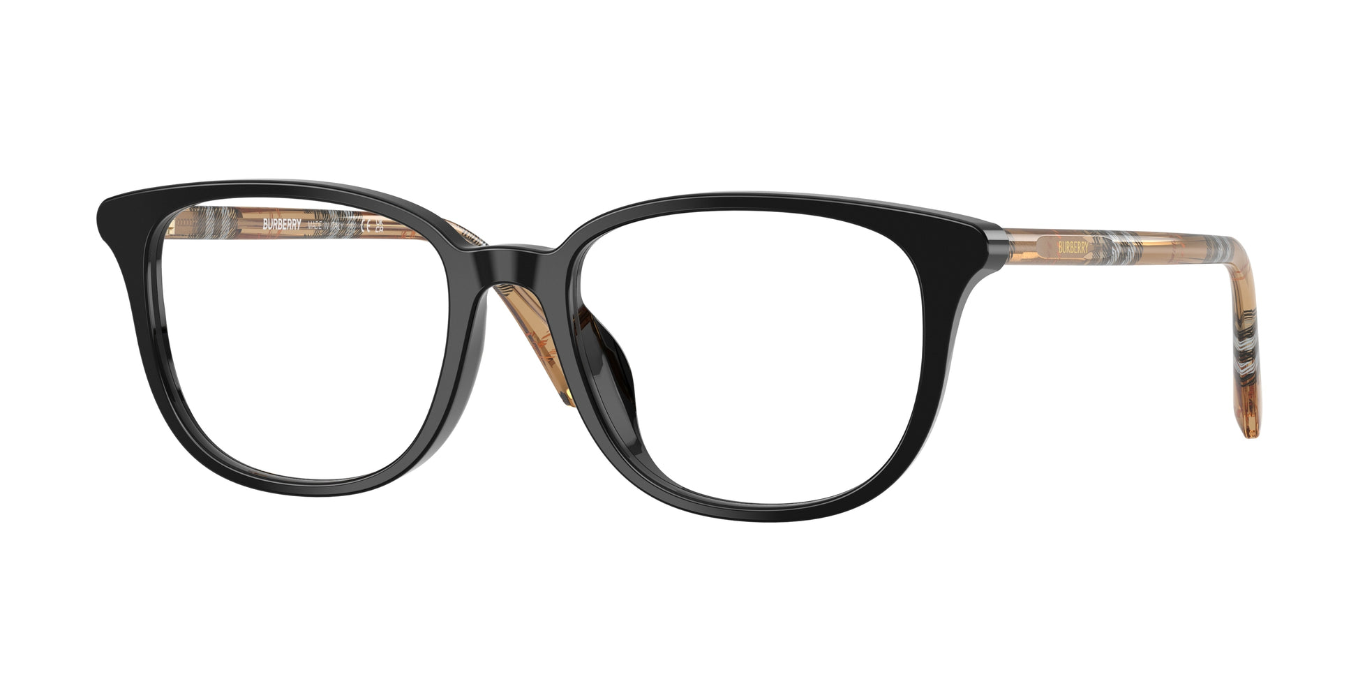 Burberry BE2434D Square Eyeglasses  4161-Black 53-145-18 - Color Map Black