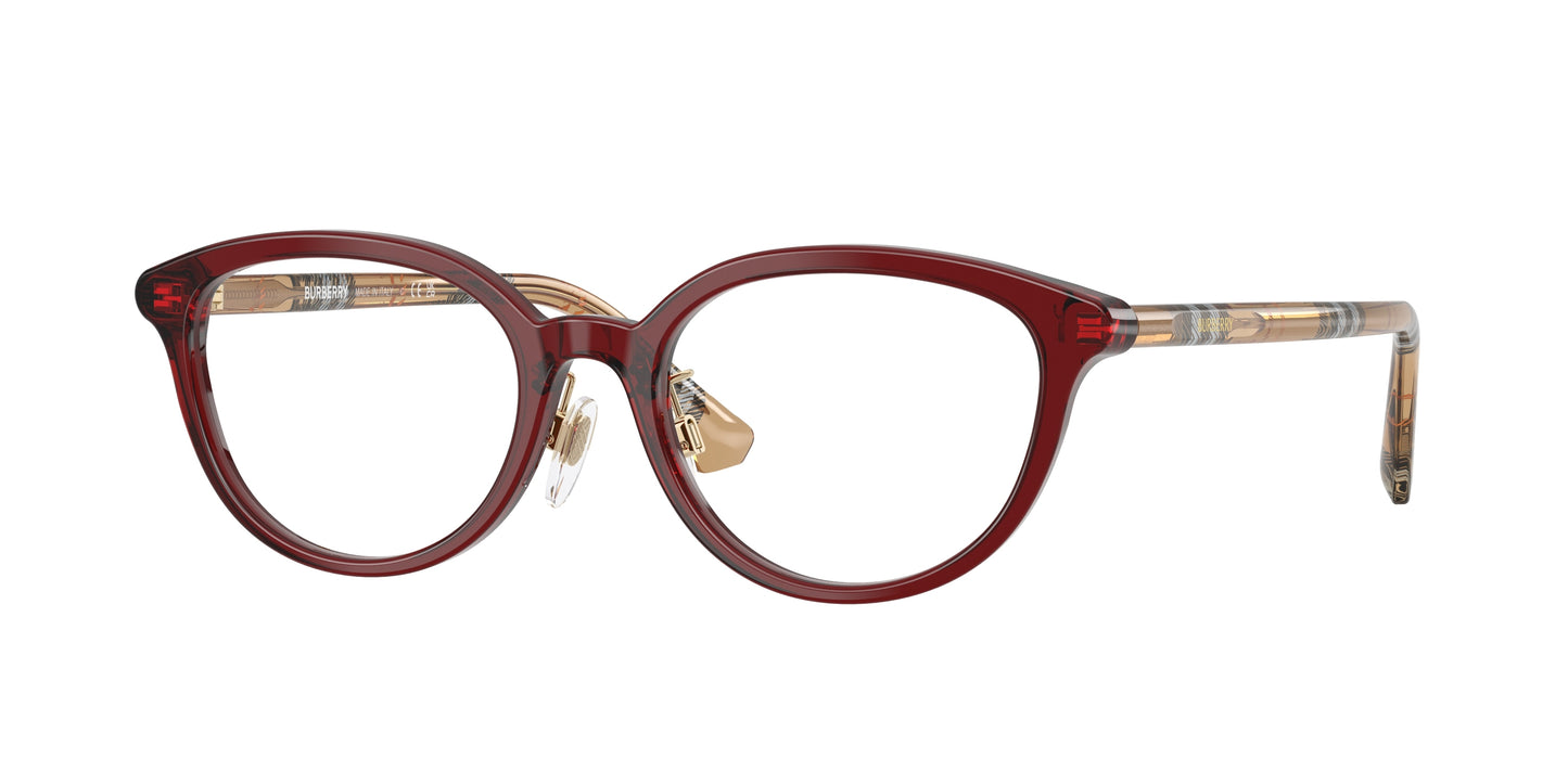 Burberry BE2435D Phantos Eyeglasses  4176-Bordeaux 50-145-18 - Color Map Red