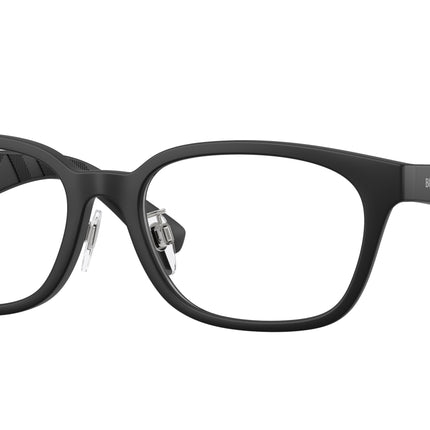 Burberry BE2436D Rectangle Eyeglasses  3464-Matte Black 53-145-17 - Color Map Black