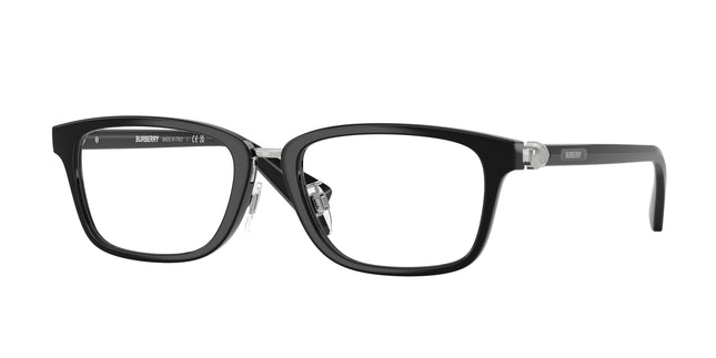 Burberry BE2437D Rectangle Eyeglasses  3001-Black 53-140-18 - Color Map Black