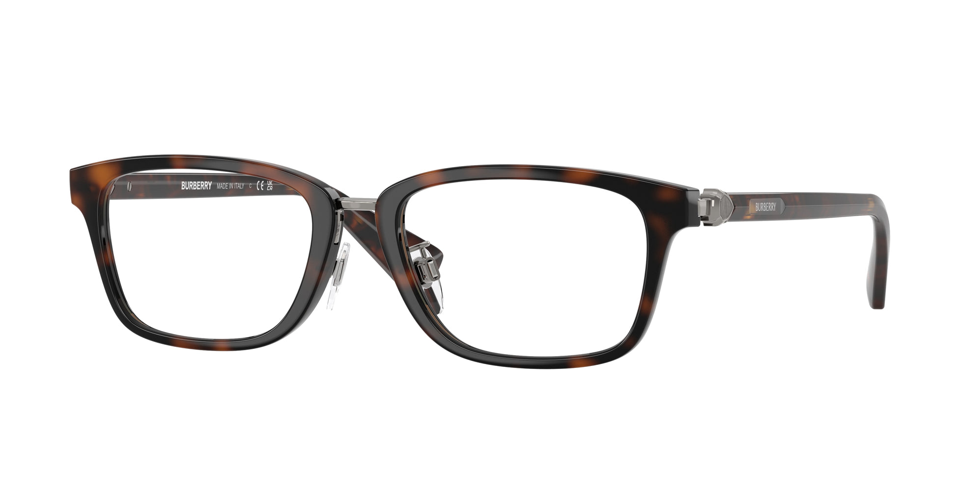 Burberry BE2437D Rectangle Eyeglasses  3002-Dark Havana 53-140-18 - Color Map Brown