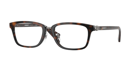 Burberry BE2437D Rectangle Eyeglasses  3002-Dark Havana 53-140-18 - Color Map Brown