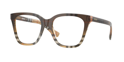 Burberry BE2438F Square Eyeglasses  4202-Check Sand 53-140-17 - Color Map Brown