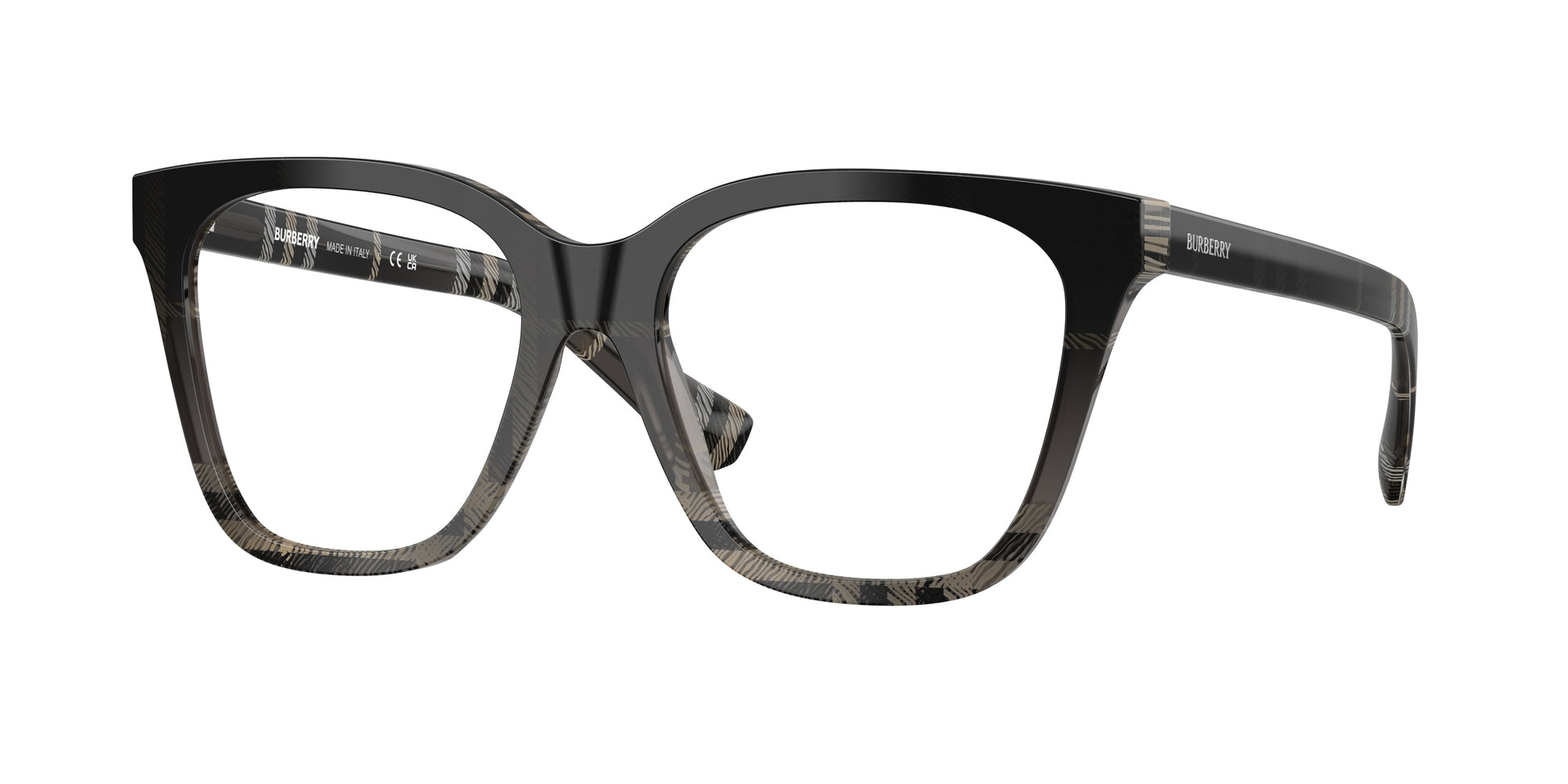 Burberry BE2438 Square Eyeglasses  4200-Grey Check 53-140-17 - Color Map Grey