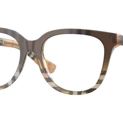 Burberry BE2439 Phantos Eyeglasses  4202-Check Sand 52-140-17 - Color Map Brown