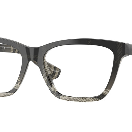 Burberry BE2440F Rectangle Eyeglasses  4200-Grey Check 52-140-16 - Color Map Grey