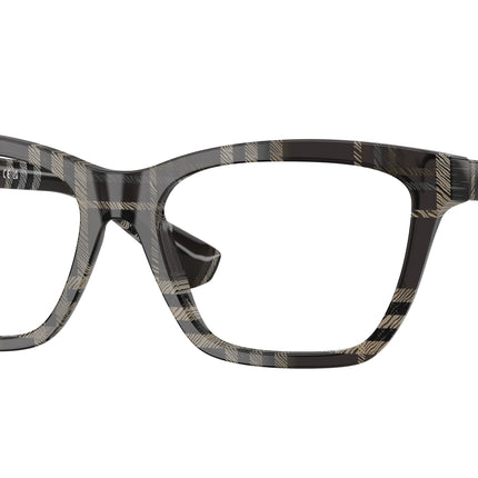 Burberry BE2440 Rectangle Eyeglasses  4199-Grey Check 54-140-16 - Color Map Grey