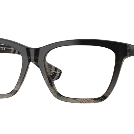Burberry BE2440 Rectangle Eyeglasses  4200-Grey Check 54-140-16 - Color Map Grey