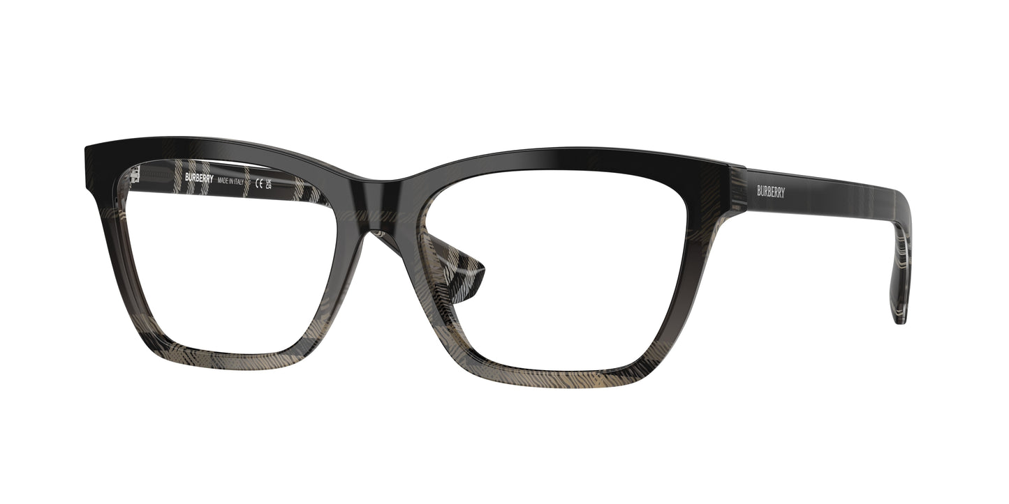 Burberry BE2440 Rectangle Eyeglasses  4200-Grey Check 54-140-16 - Color Map Grey