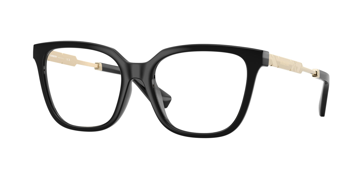 Burberry BE2441U Square Eyeglasses  3001-Black 53-140-17 - Color Map Black