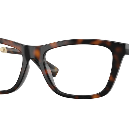 Burberry BE2442U Rectangle Eyeglasses  3002-Dark Havana 54-140-16 - Color Map Brown