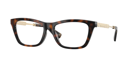 Burberry BE2442U Rectangle Eyeglasses  3002-Dark Havana 54-140-16 - Color Map Brown