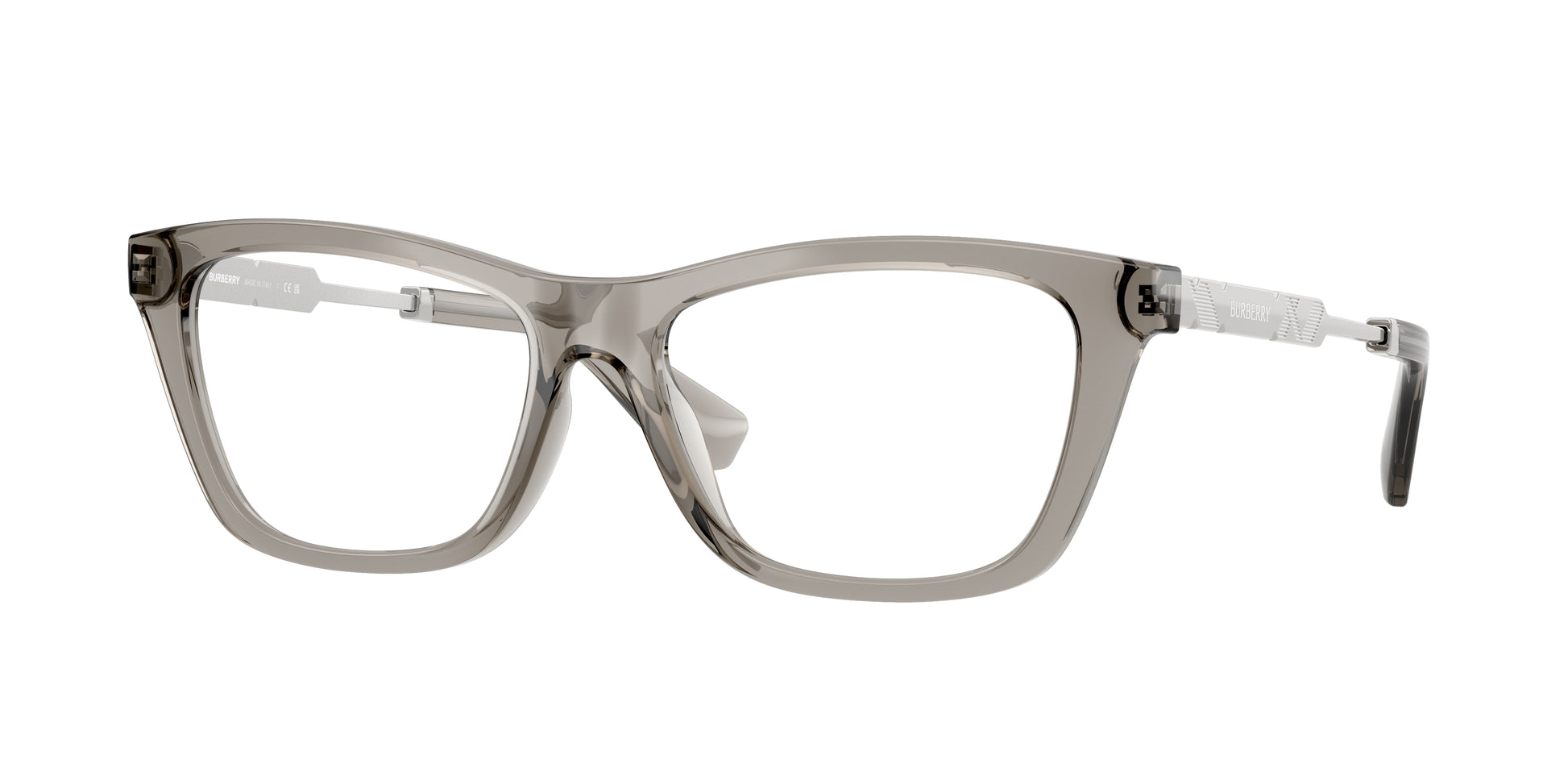 Burberry BE2442U Rectangle Eyeglasses  4197-Grey 54-140-16 - Color Map Grey