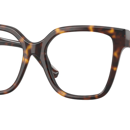 Burberry BE2443F Square Eyeglasses  3002-Dark Havana 53-140-17 - Color Map Brown