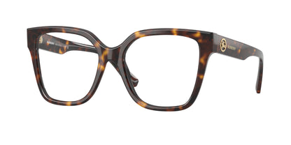 Burberry BE2443 Square Eyeglasses  3002-Dark Havana 53-140-17 - Color Map Brown
