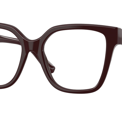 Burberry BE2443 Square Eyeglasses  4204-Bordeaux 53-140-17 - Color Map Red