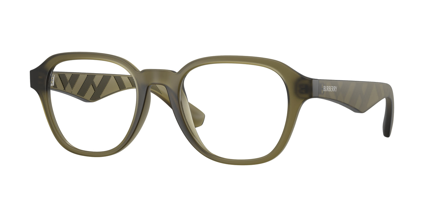 Burberry BE2444U Phantos Eyeglasses  4212-Matte Green 51-145-20 - Color Map Green