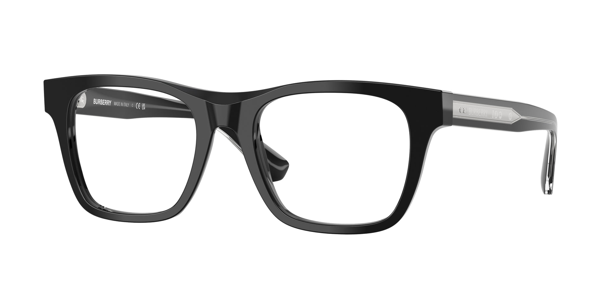 Burberry BE2445F Square Eyeglasses  4206-Black 52-145-19 - Color Map Black