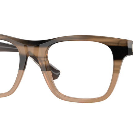 Burberry BE2445F Square Eyeglasses  4207-Striped Beige 52-145-19 - Color Map Beige