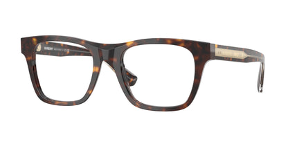 Burberry BE2445 Square Eyeglasses  4205-Dark Havana 52-145-19 - Color Map Brown