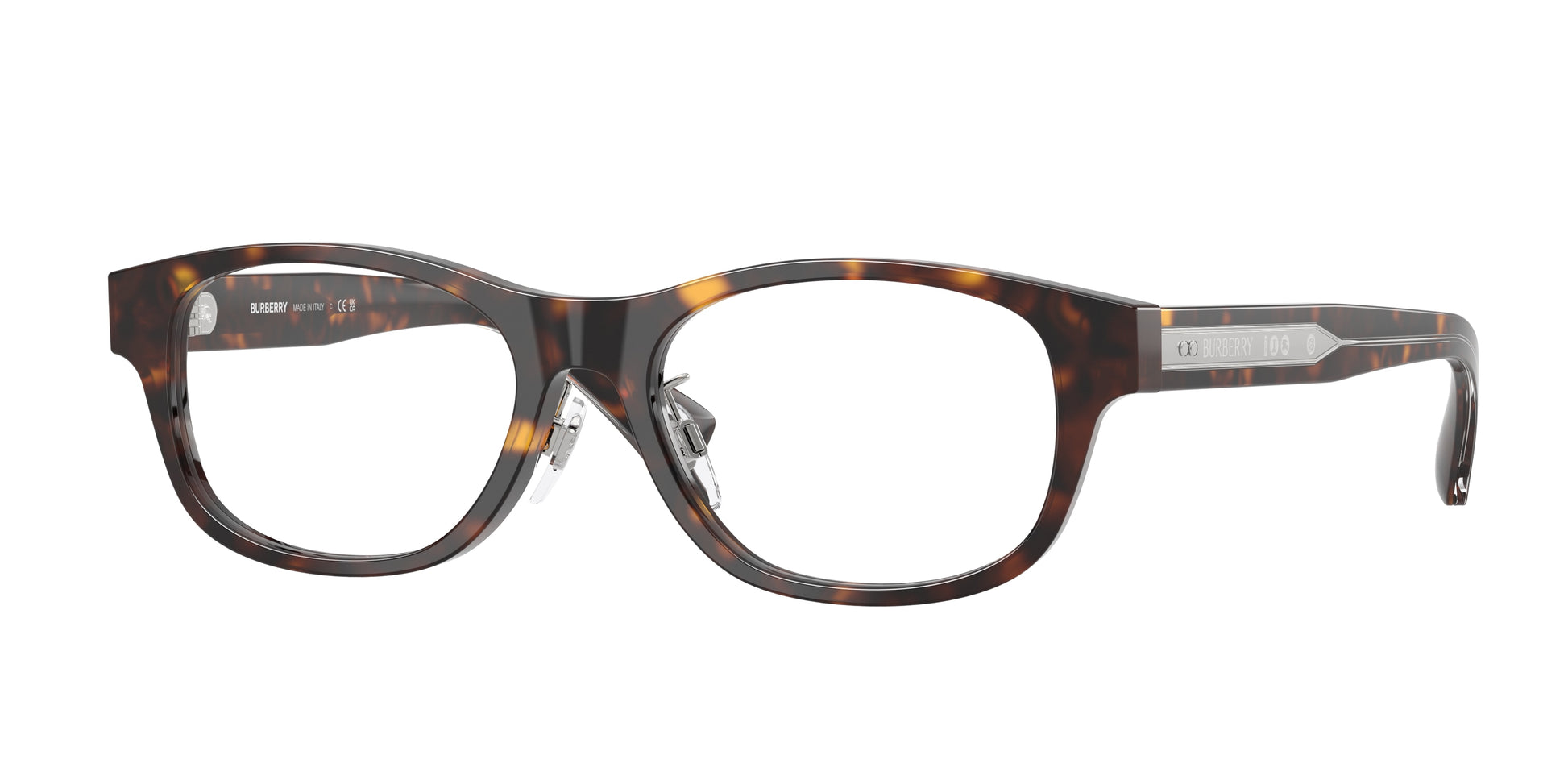 Burberry BE2449D Rectangle Eyeglasses  4205-Dark Havana 53-145-17 - Color Map Brown