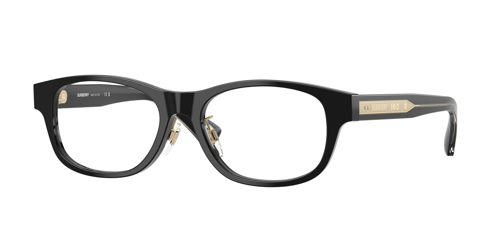 Burberry BE2449D Rectangle Eyeglasses  4206-Black 53-145-17 - Color Map Black