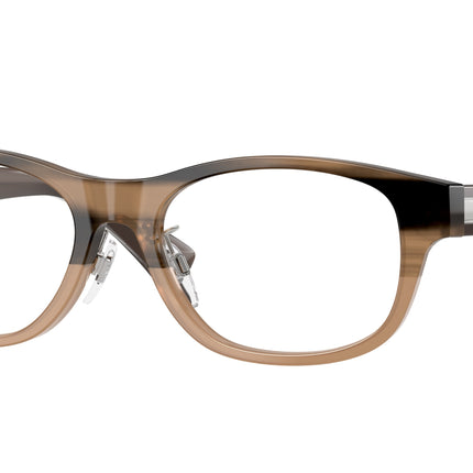 Burberry BE2449D Rectangle Eyeglasses  4207-Striped Beige 53-145-17 - Color Map Beige