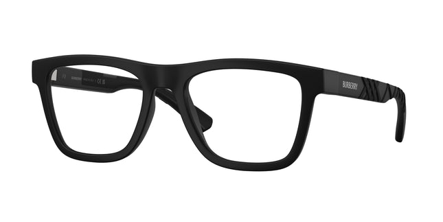 Burberry BE2452U Rectangle Eyeglasses  3464-Matte Black 53-145-19 - Color Map Black